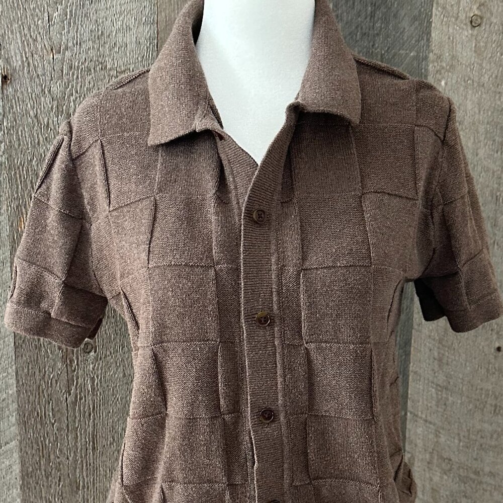 Mens Short Sleeve Knit Polo - Picture 4 of 7